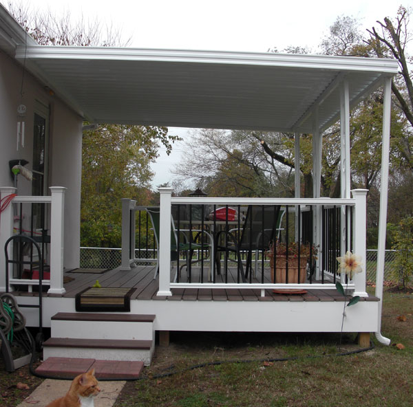 Flat panel awning
